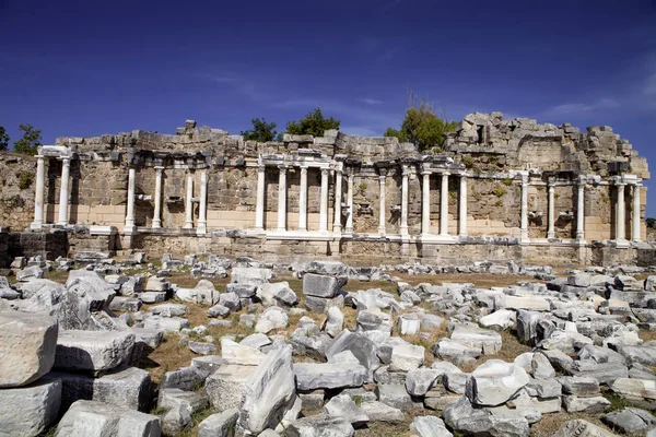 Monumenti Antichi Side Turchia — Foto Stock