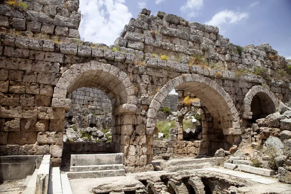 Ruinas Romanas Perges Turquía — Foto de Stock