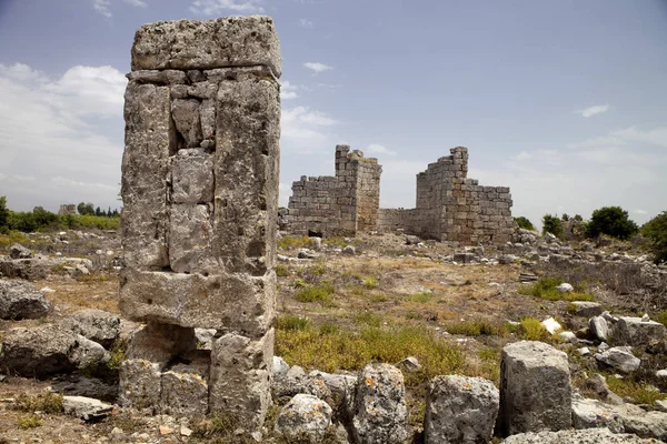 Ρωμαϊκά ερείπια στην Perges, Τουρκία — Φωτογραφία Αρχείου