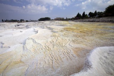 güzel Traverten cascades, Pamukkale, Türkiye