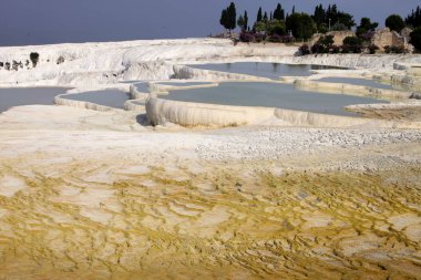 güzel Traverten cascades, Pamukkale, Türkiye