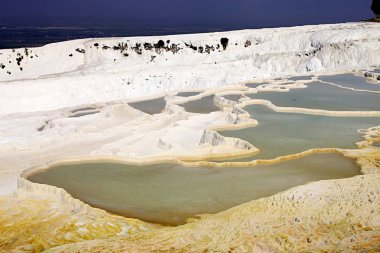 güzel Traverten cascades, Pamukkale, Türkiye