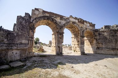 Hierapolis, Türkiye. Antik mezarlar nekropol II - XIX yüzyıl