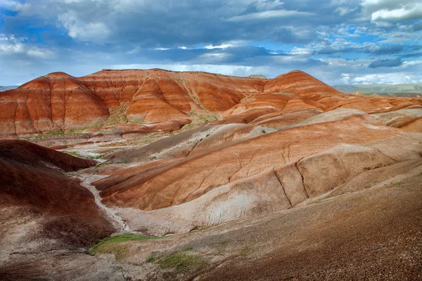 Curiosamente Formaciones Rocosas Rojas Centro Turquía — Foto de Stock