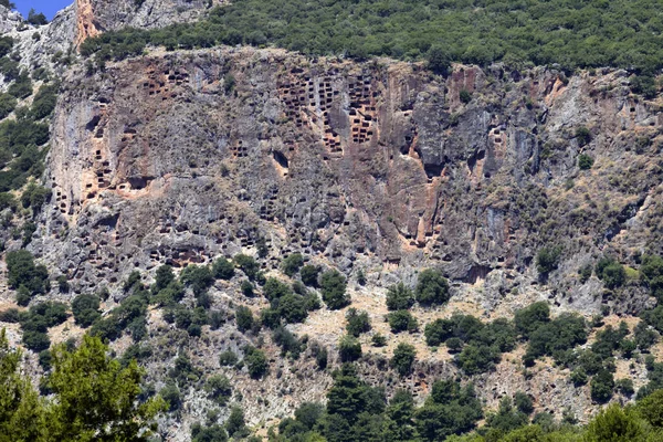 Túmulo Lícia Pinara Turquia — Fotografia de Stock