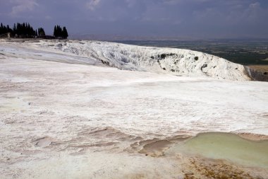 güzel Traverten cascades, Pamukkale, Türkiye