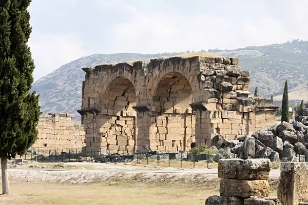 Hierápolis Turquía Tumbas Antiguas Necrópolis Siglo Xix — Foto de Stock