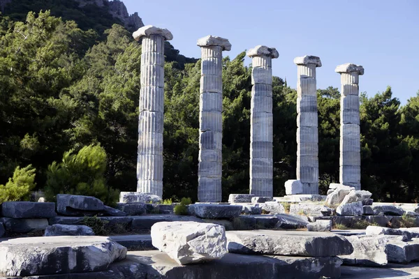 Runor Priene Templet 300 Talet Sedan Aschan — Stockfoto