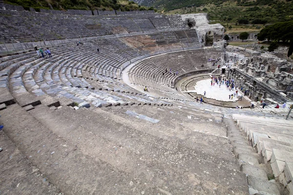 Ein Großes Natürliches Amphitheater Ephesus Truthahn — Stockfoto