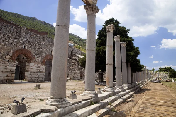 Významná Archeologická Památka Efesu Turecko — Stock fotografie