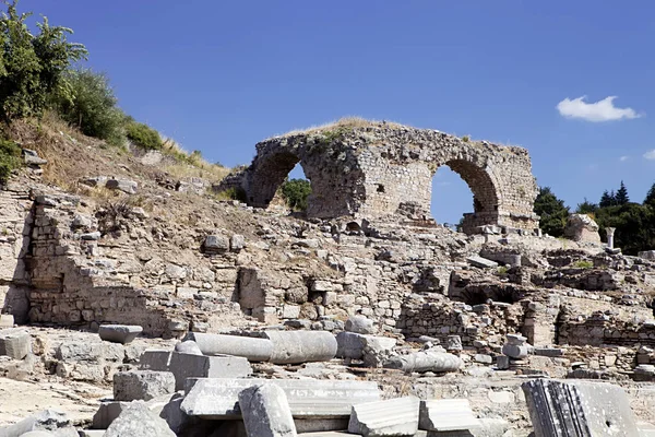 Σημαντικό Αρχαιολογικό Μνημείο Της Εφέσου Τουρκία — Φωτογραφία Αρχείου