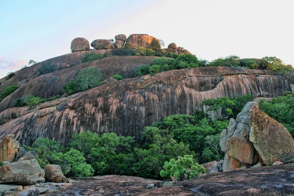 Formações Rochosas Pitorescas Parque Nacional Matopos Zimbábue — Fotografia de Stock