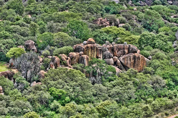 Όμορφες Βραχώδεις Σχηματισμοί Των Matopos Εθνικό Πάρκο Ζιμπάμπουε — Φωτογραφία Αρχείου