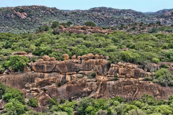 Belas Formações Rochosas Parque Nacional Matopos Zimbábue — Fotografia de Stock