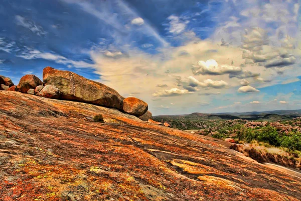 Belas Formações Rochosas Parque Nacional Matopos Zimbábue — Fotografia de Stock