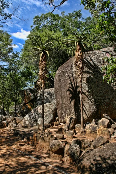 Belas Formações Rochosas Parque Nacional Matopos Zimbábue — Fotografia de Stock