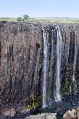 kuraklık, Zimbabwe sırasında nefes kesen Victoria Şelaleleri