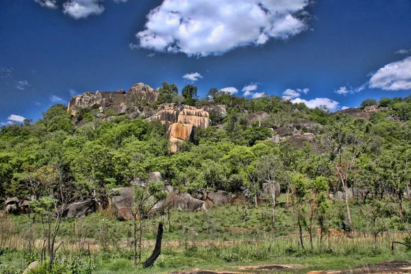 Belas Formações Rochosas Parque Nacional Matopos Zimbábue — Fotografia de Stock