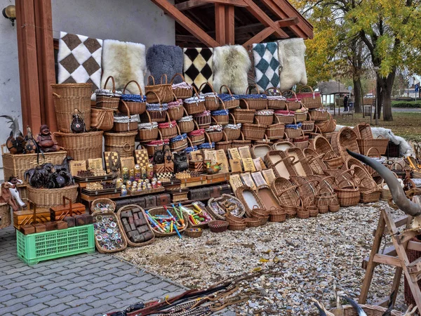 : the marketplace offers local products, Hortobagy, Hungary