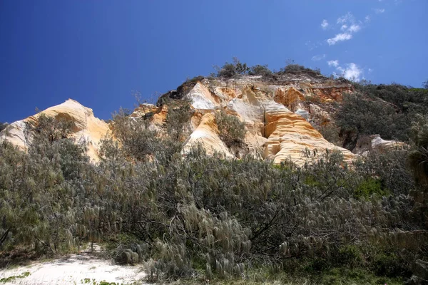 フレーザー島 オーストラリア海岸の侵食斜面 — ストック写真