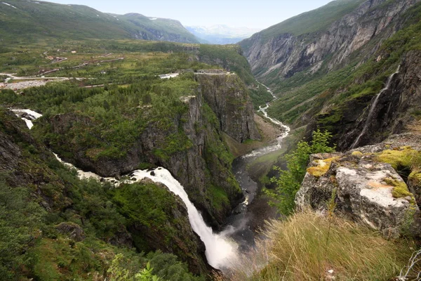 Zijn Honderden Prachtige Watervallen Scandinavië — Stockfoto