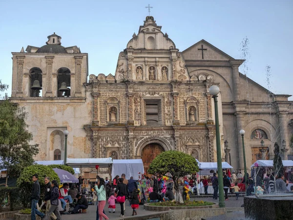 Krásný kostel Quetzaltenango, Guatemala — Stock fotografie