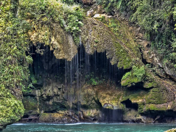 the  Cahabon River, forms numerous cascades, Semuc champey, Guatemala.