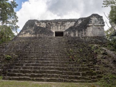 Piramitleri ülkenin en önemli Maya şehir Tikal Park, Guatemala