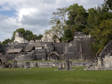 Piramitleri ülkenin en önemli Maya şehir Tikal Park, Guatemala