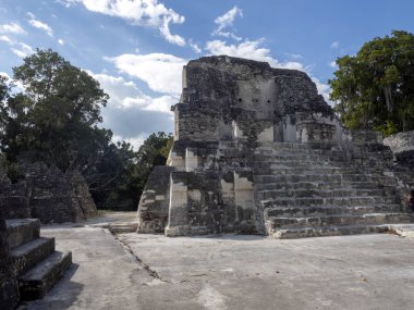 Piramitleri ülkenin en önemli Maya şehir Tikal Park, Guatemala
