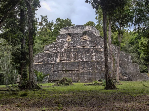 Parque Nacional Yaxha Nakum Naranjo, Monumento Arqueológico Maia, Guatemala — Fotografia de Stock