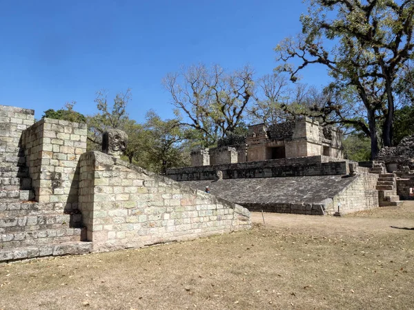 Guatemala sınırına yakın Maya uygarlığının Copan sit alanı. 5 ana klasik Krallık Dönemi için 9 yy başkenti oldu. — Stok fotoğraf