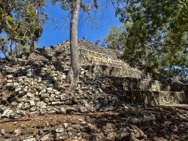 Sito archeologico copano di civiltà maya, non lontano dal confine con il Guatemala. Fu la capitale del principale periodo del regno classico dal V al IX secolo d.C. . — Foto Stock