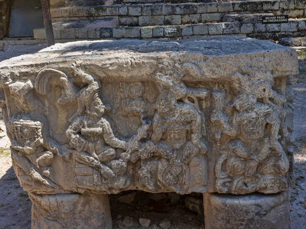 코 판에 있는 과테말라와의 국경에서 멀지 않은 마 야 문명의 고고학 사이트. 그것은 9 세기 광고 5에서 주요 고전 왕국 시대의 수도. — 스톡 사진