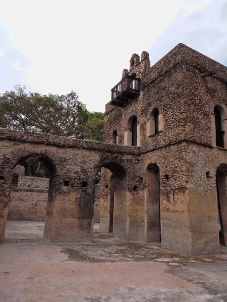 Gondar, Ethiopia, Fasilides Bath, where an annual ceremony takes place, where it is blessed and then open for bathing. — Stock Photo, Image