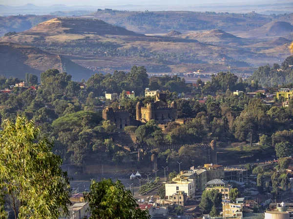 上からゴンダル城、エチオピアを見る — ストック写真