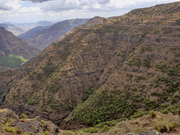 Hermoso paisaje en el parque nacional de montaña de Simlen, Etiopía — Foto de Stock