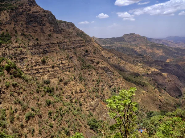エチオピア北部の山岳風景の美しさ — ストック写真