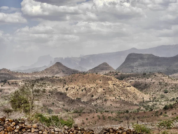 エチオピア北部の山岳風景の美しさ — ストック写真