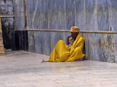 Axum, Etiyopya, 27 Nisan 2019, yorgun hacı, 27 Nisan. 2019, Axum, Etiyopya