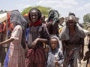 Mekele, Etiyopya, 30 Nisan. 2019, pazarda kadınlar, 30 Nisan. 2019, Mekele, Etiyopya