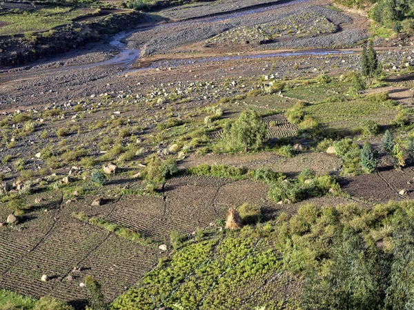 Hornatá krajina v severní Etiopii — Stock fotografie