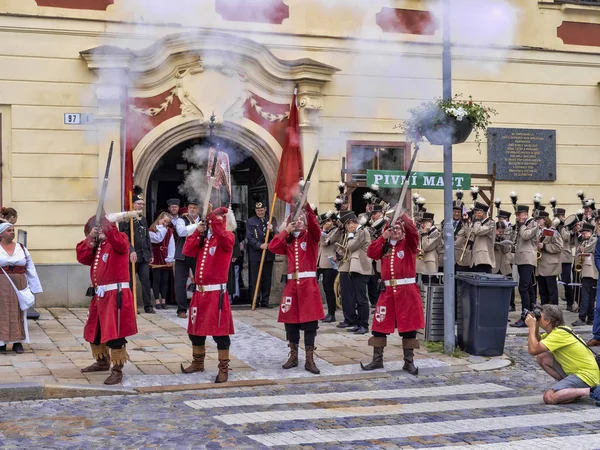 Jihlava Tsjechische Republiek 22 juni. 2019, de mijnbouw Parade, 22 juni. 20 th, Jihlava, Tsjechië — Stockfoto