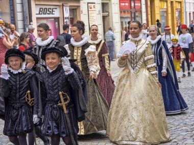 Jihlava Çek Cumhuriyeti 22 Haziran. 2019, madencilik Parade, Haziran 22th. 20 th, Jihlava, Çek Cumhuriyeti