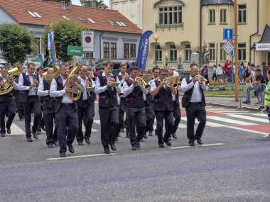 Jihlava Çek Cumhuriyeti 22 Haziran. 2019, madencilik Parade, Haziran 22th. 20 th, Jihlava, Çek Cumhuriyeti