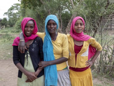 Arba Minch, Etiyopya yakınlarında, 7 Mayıs. 2019, Müslüman kızlar, 7 Mayıs. 2019, Arba Minch yakınlarında, Etiyopya