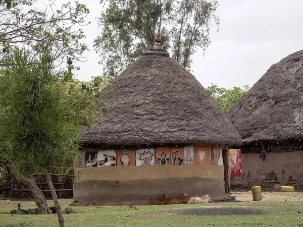 Huizen van moslims in het noordoosten van Ethiopië — Stockfoto