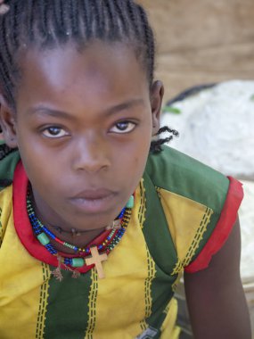 Woyoo, Etiyopya, 9 Mayıs. 2019, Woyo köyünde Popüler Geleneksel pazarda Yerli Kadınlar, 9 Mayıs. 2019 tarihleme Woyo, Etiyopya