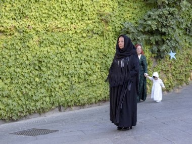 Arbatax, Sardunya, İtalya 21 Temmuz 2018 Geleneksel Maria Sielia del Mare kutlamak için, Temmuz 21, 2012, Arbatax, Sardunya, İtalya
