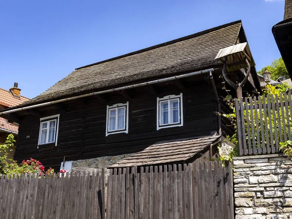 Las Casas Originales Entramado Madera Son Una Importante Atracción Turística — Foto de Stock